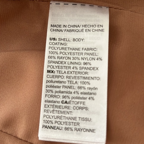 Tan Faux leather jacket - Picture 12 of 13